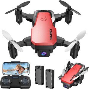 SIMREX X300C Mini Drone With Camera 720P HD FPV, RC Quadcopter Foldable Drone, M